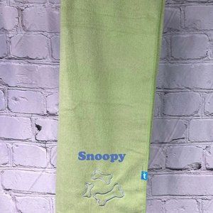 Custom embroidered pet microfiber towel green